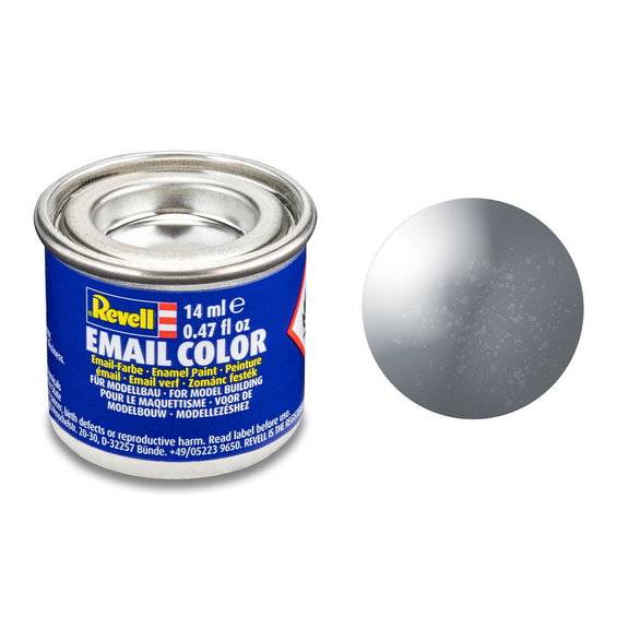 Revell hobbyfärg 14 ml - 91 Steel / metallic - Grå