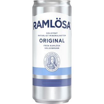 Mineralvatten Ramlösa Original 33cl burk inkl. pant