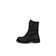 ECCO GRAINER-Bottes de pluie en cuir à lacet pour enfant-Noir-28