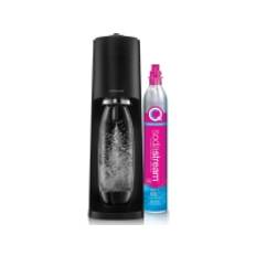 Sodastream Terra Saturator + 1 flaske + gas Sort + 2x 0,5L