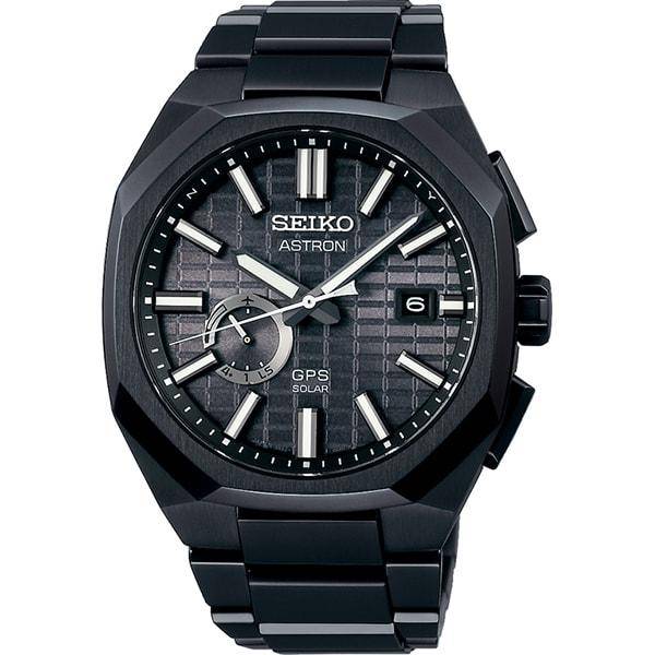 Seiko Men's SBXD015 (ASTRON NEXTER GPS Solar Metal Band Men's) Round Watch Black multi-hand Analog