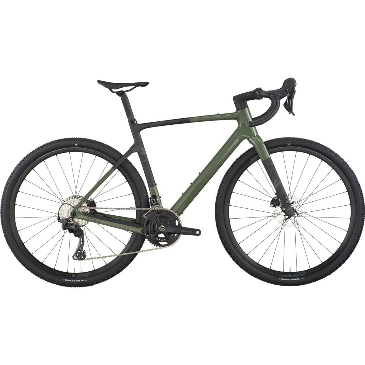 Gravelbike Scott Addict Gravel 40 Wenge Green S - Grön ( )