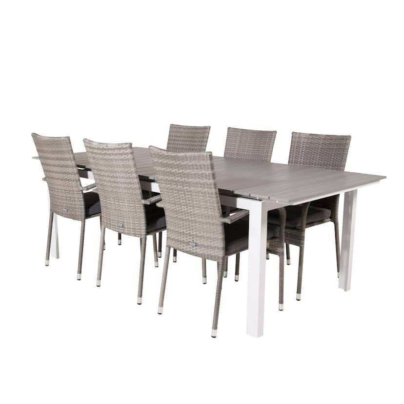 Matgrupp Venture Home Lova 224/324 med 6 Asta Stolar