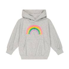 Molo Maxx printed cotton-blend jersey hoodie - grey - Y 8