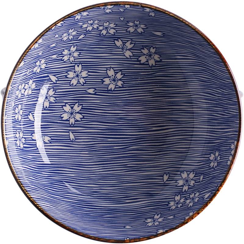 Eecamail körsbärsblommor keramik i japansk stil äta skål soppskål ramen skål hushålls fisk tallrik sushi tallrik - 5.3- tums såsskål