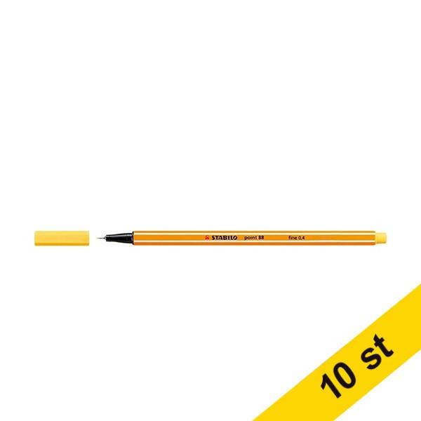 Fineliner Point 88 | Stabilo | gul | 10st
