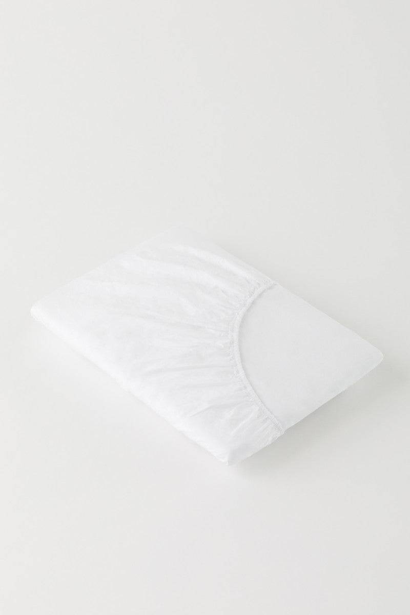 DAWN Faconlagen percale bright white 160x200x35cm