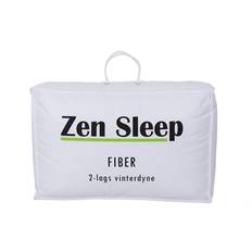 Dobbeltdyne 200x220cm - Allergivenlig 2 lags termodyne - Fugt absorberende vinterdyne med hulfibre