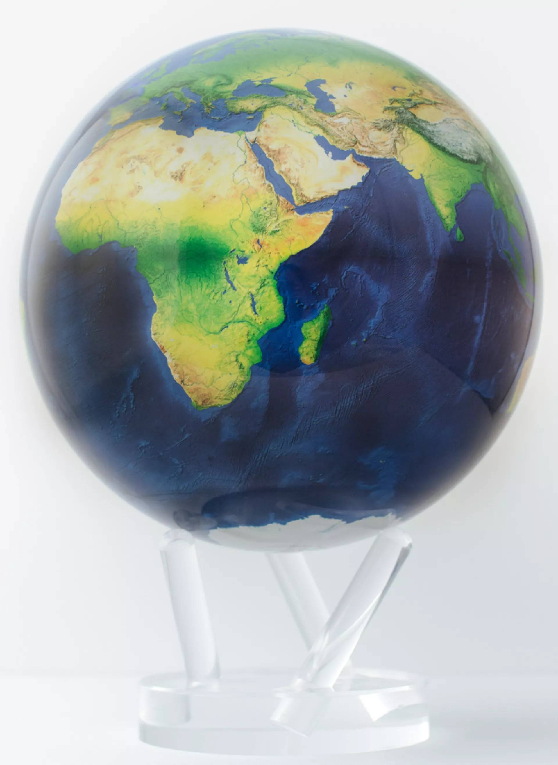 MOVA Globe - Roterende globus drevet af solceller - Jorden Diameter: 8,5" / 21,6 cm