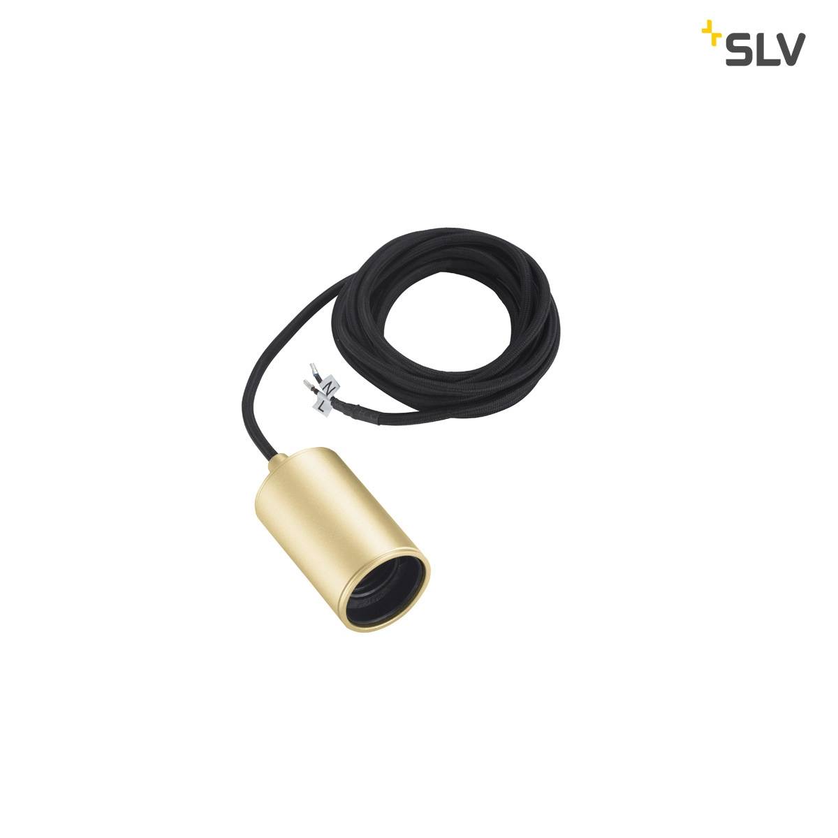 SLV Fitu E27 Pendel med öppen kabelände Soft Gold