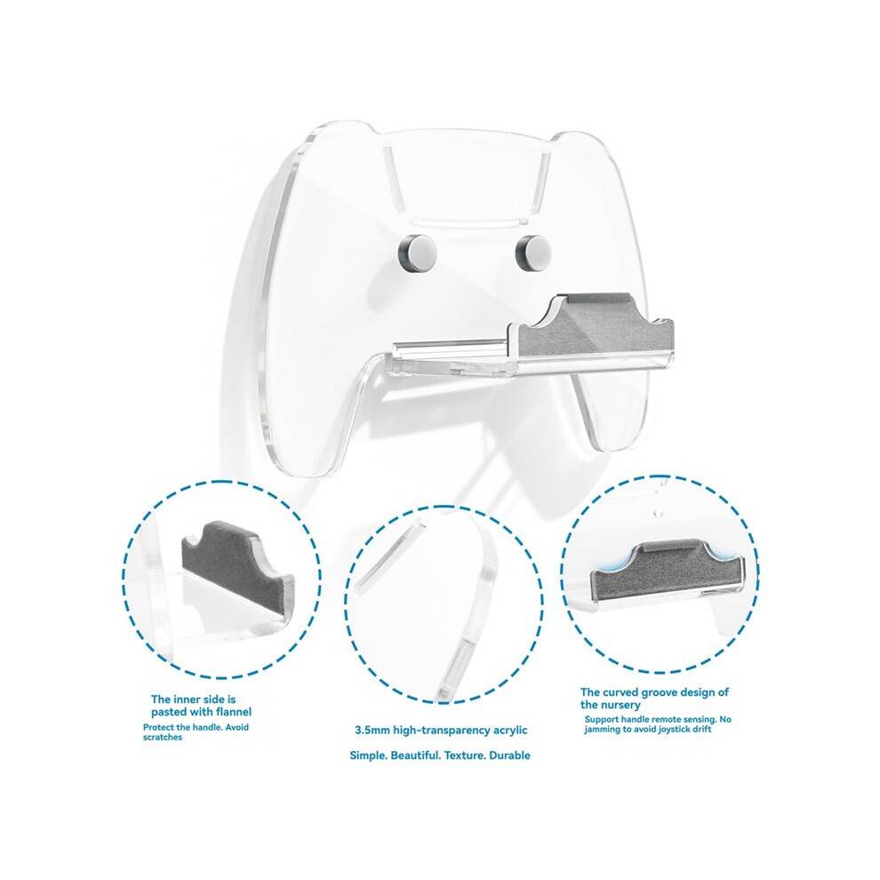 Game Controller Wall Mount Bracket Storage Rack for PS4 PS5 Gamepads Wall Mounted Stand Hanger Holder 1PCS