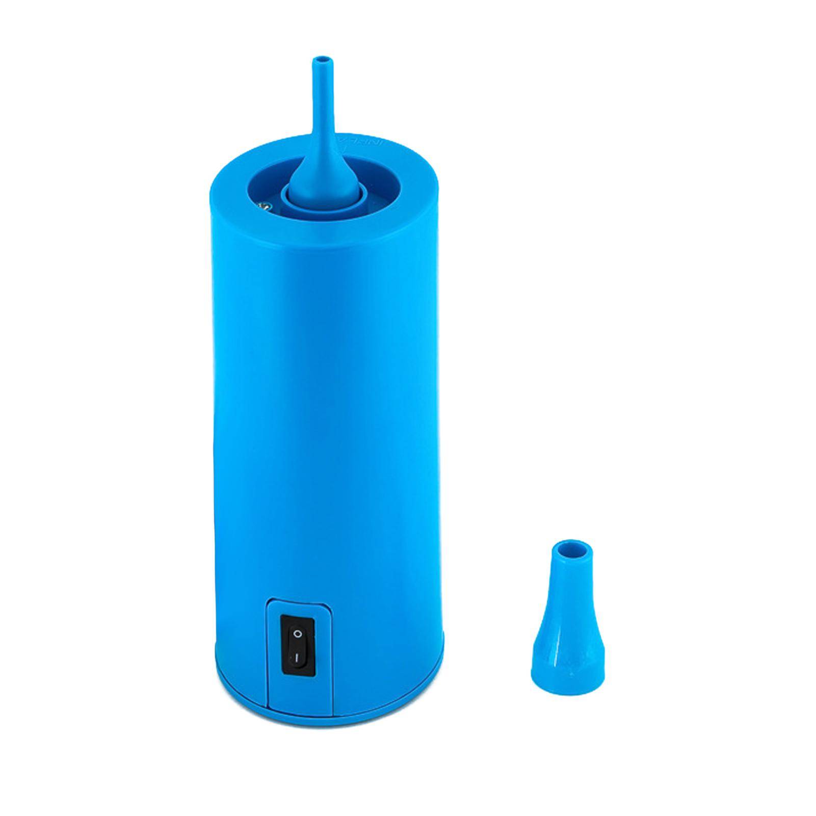 Ballongpump Elektrisk luftpump Bärbar ballonguppblåsningsmaskin med 2st munstycken till jul US Plug blå