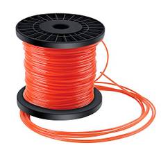 Trimmertråd trimmer snöre gräsklippare tråd 5-kant nylon grästrimmer tråd diameter 2,4 mm x 100 m orange röd