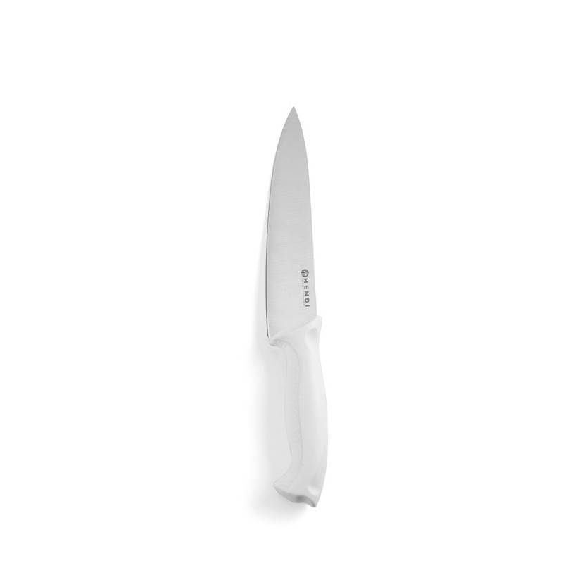Kockkniv vit PP handtag bladlängd 180 mm, Hendi