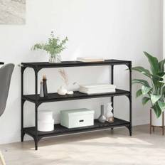 vidaXL Bogskab Sort eg 40 x 33 x 70.5 cm Konstrueret træ