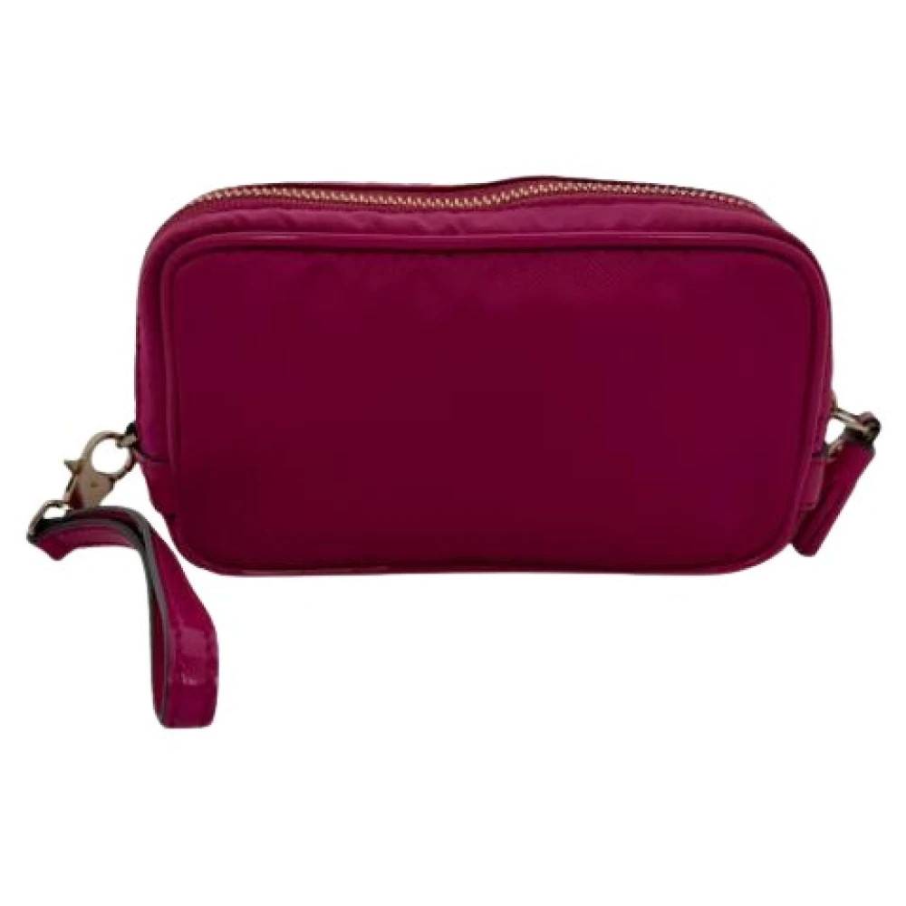 Anya Hindmarch Pre-owned Pre-owned Zipped Camera Pouch Bag - Vintage - Dame - Lyserød - ONE SIZE - Nylon