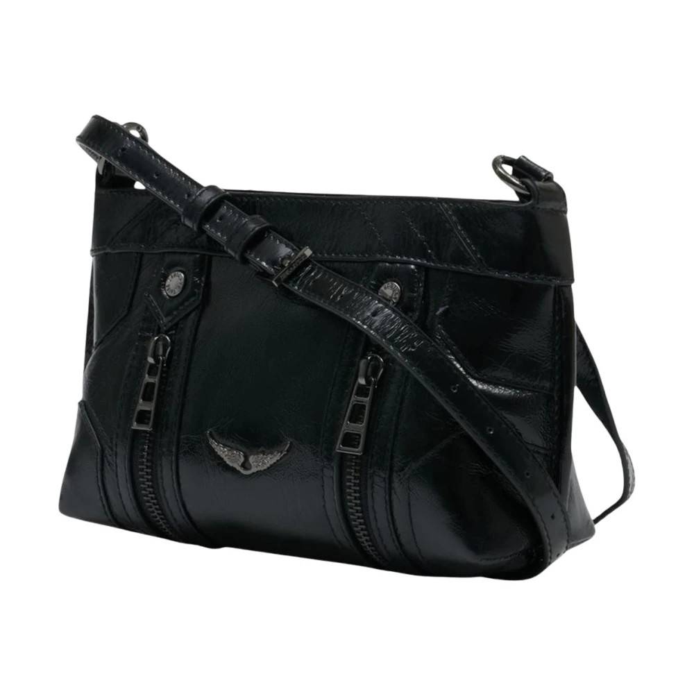 Zadig & Voltaire Sunny Mood Retro Patent Bag - Tasker - Dame - Sort - ONE SIZE - Bomuld