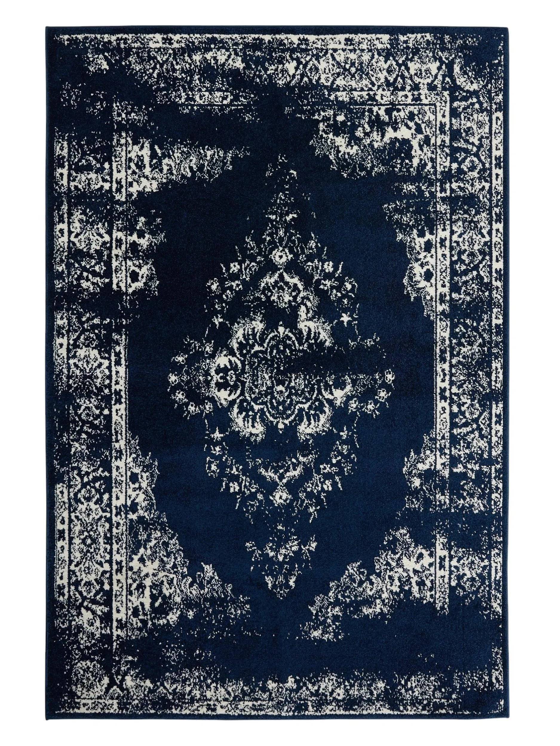 ZOE Blå Tæppe - Rektangulær / 300x400 cm / Blå