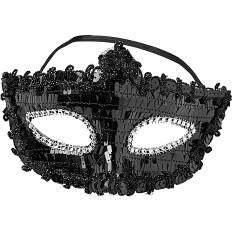 CBYH dame halloween maske - sort (På lager i butik)