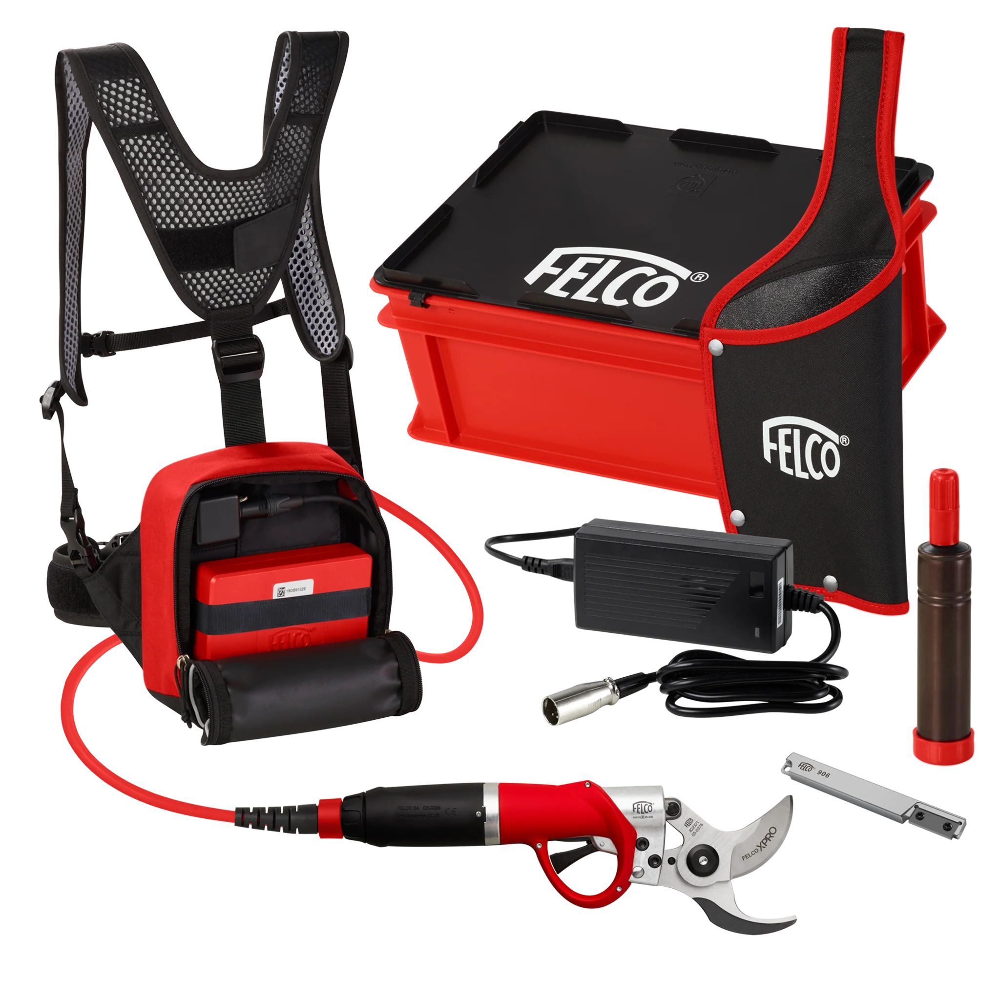 Felco 822+ Batteridriven Sekatör - Komplett set med batteri