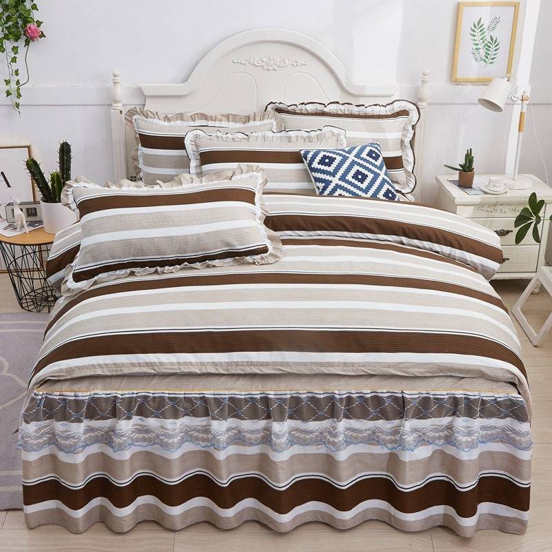Thickened brushed lace bed skirt lace bedding - Marriage era / 150x200cm