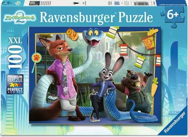 Ravensburger Zoomania Puslespil 100 stk Dyr