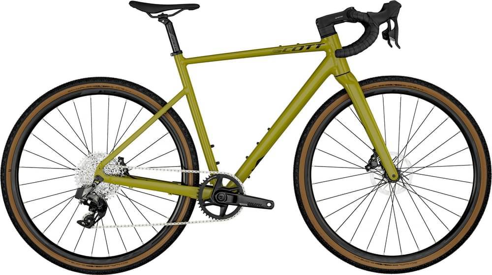 Scott Speedster Gravel 10 2023 - Sram Rival XPLR eTap AXS 1x12sp - Syncros Race X25 - 074 / S / Olive Green