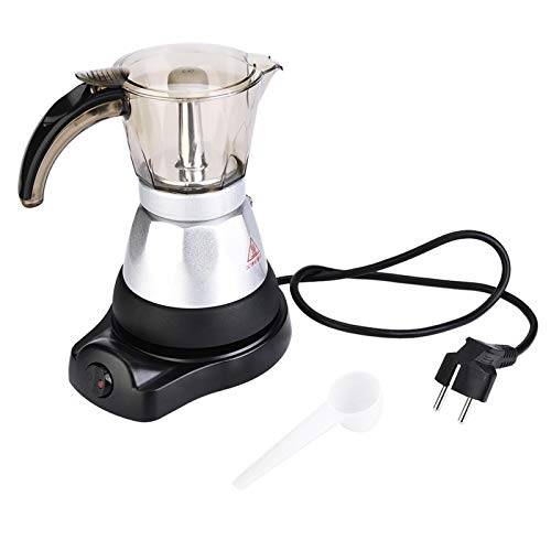 Large Capacity Electric Moka Pot, Italian Cuban Packing Pots Espresso Moka Maker Classic Percolator Coffee Tea Espresso Machine for Dishwasher(150ML)