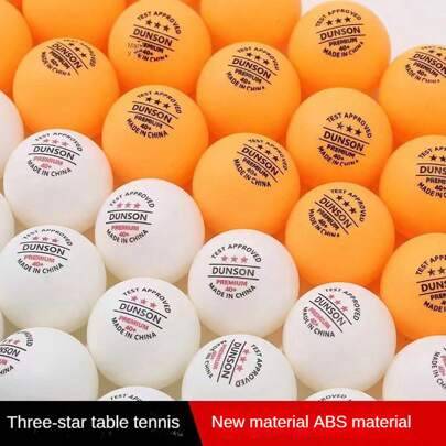 10st/20st/50st ABS-material 40+ Super hållbara vita & gula pingis-/bordtennisbollar för träning och tävling - Multifärgad (Multi-size)