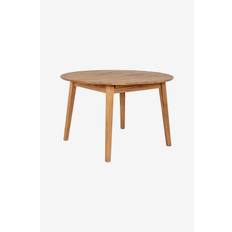 Wood Furniture - Spisebord Genova, 110-160cm, rund, udtræk, eg - Brun - Spiseborde - - Homeroom