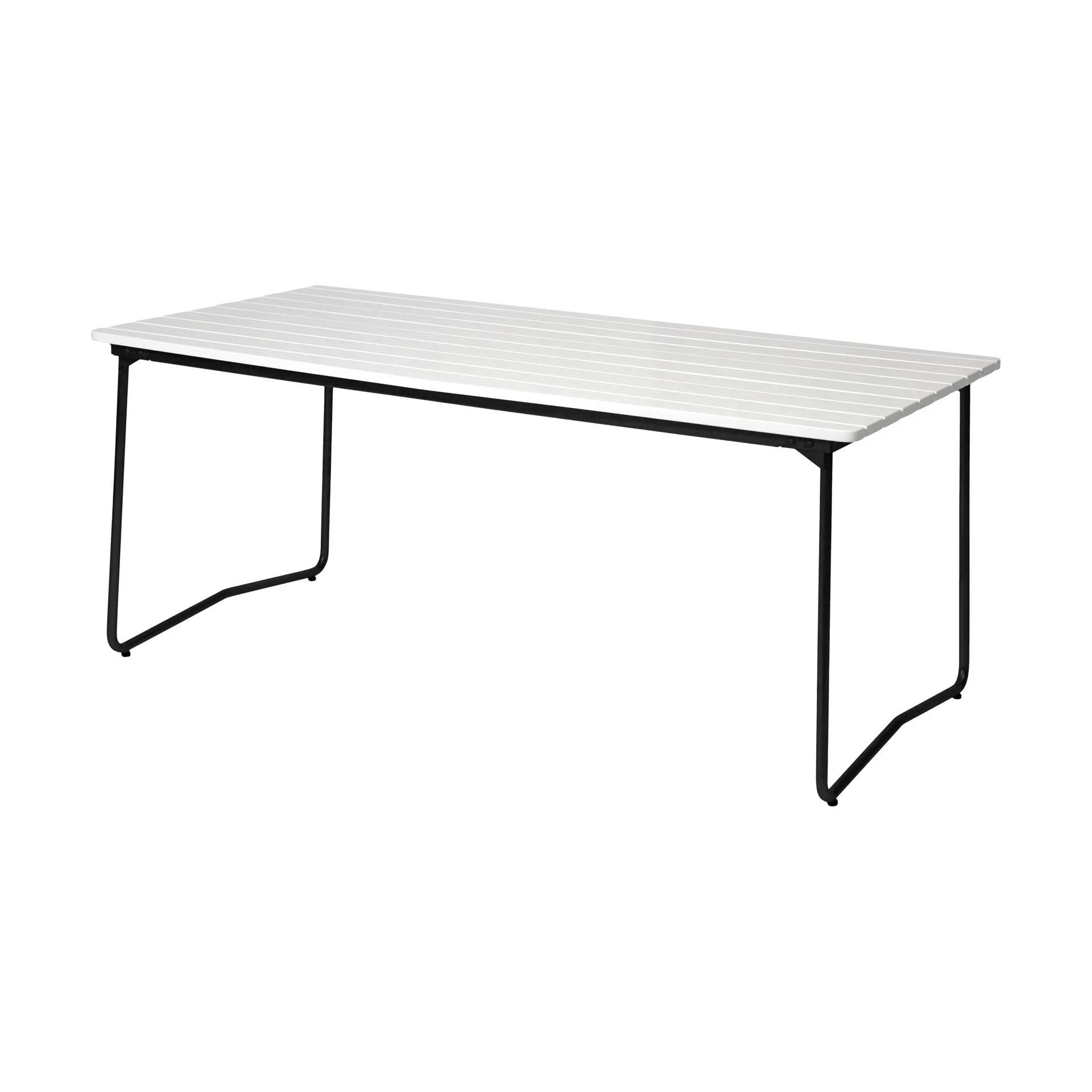 Grythyttan Stålmöbler B31 matbord 170x92 cm, Vitlackerad ek-svart
