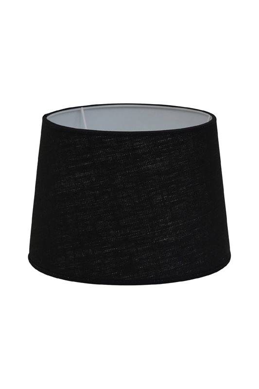 Hallbergs Belysning Carolin lampskärm rund 20 cm, Svart