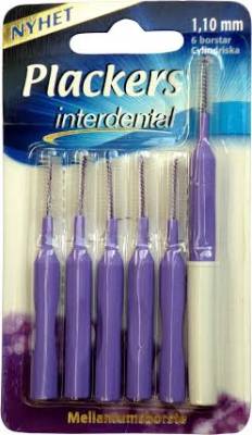 Plackers Interdental mellanrumsborstar 1,1 mm 6 st