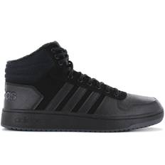 adidas Hoops 2.0 Mid - Herren Winter Schuhe Sneakers Schwarz B44621 ORIGINAL Stiefel EU 45 1/3 UK 10.5