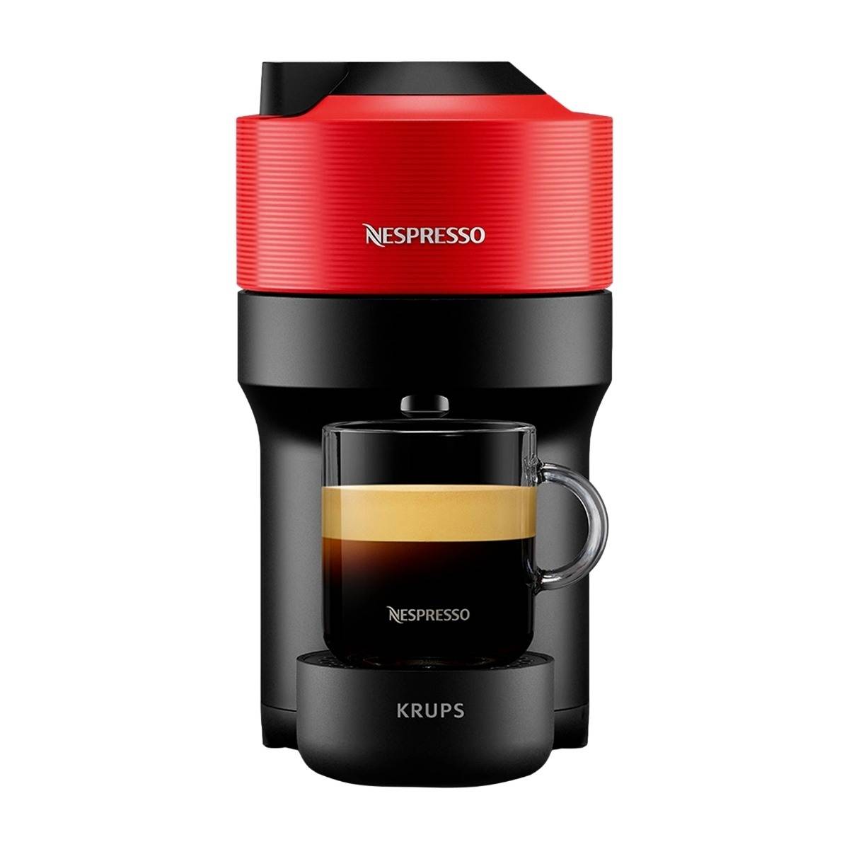 Nespresso Vertuo Pop kapselmaskin By Krups, röd