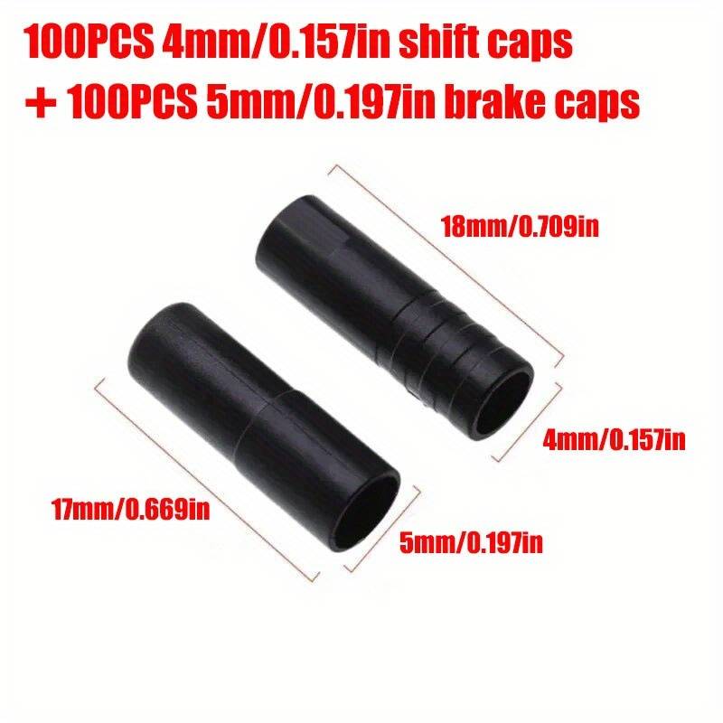 200pcs Bike Bicycle Brake Gears Outer Cable End Caps Tips Crimps Shift Derailleur Cable Wire Tip Cap Housing