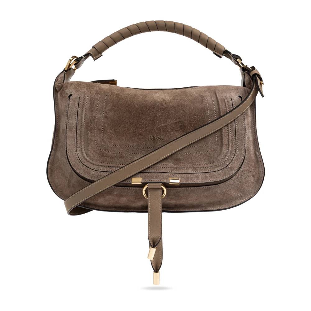 Chloé Marcie Small Håndtaske - Tasker - Dame - Brun - ONE SIZE - Bomuld