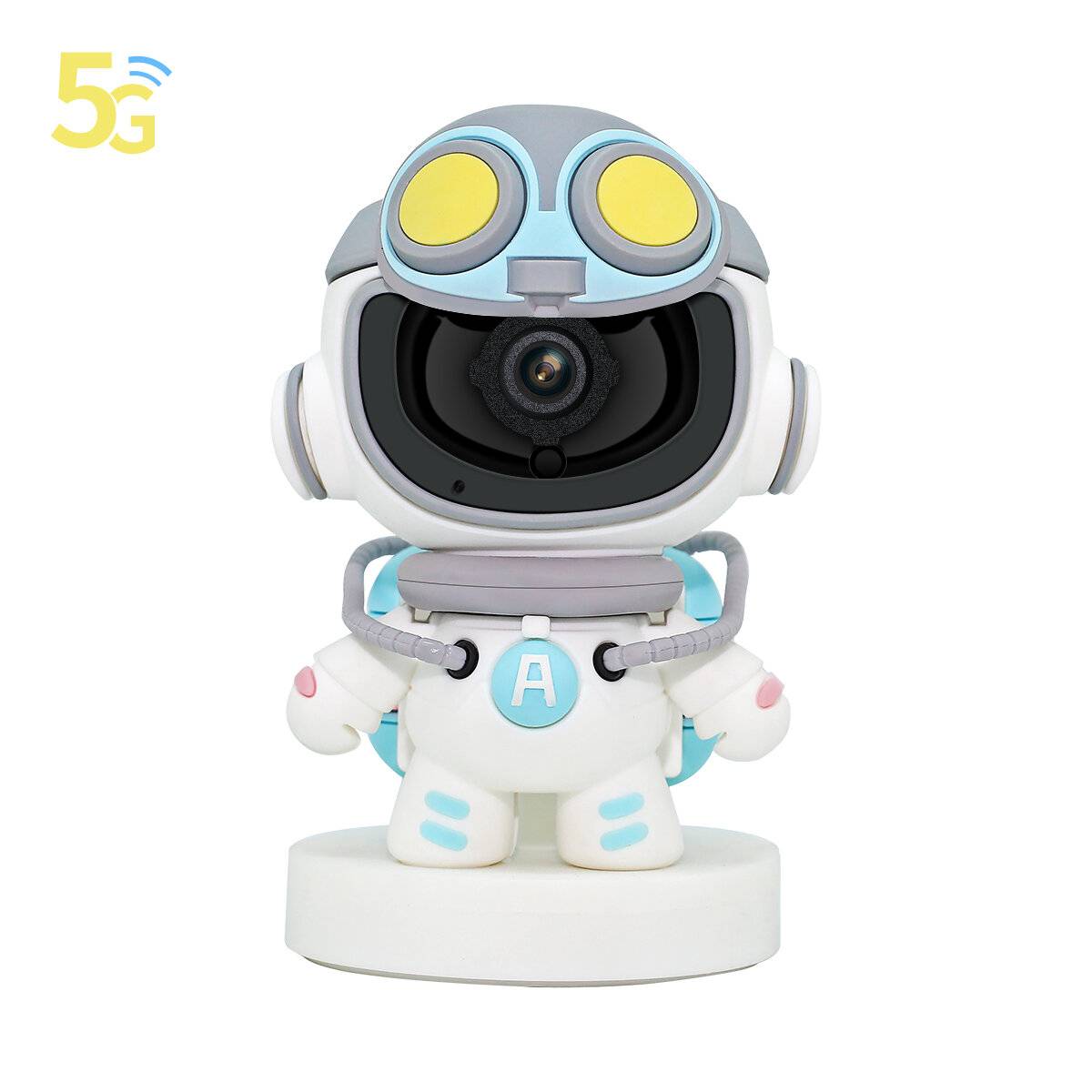 ESCAM PT211 1080P Trådlös Mini-IP-kamera 5G WiFi Inbyggt batteri 360° CCTV-säkerhetskamera Video Baby Monitor Övervaknin