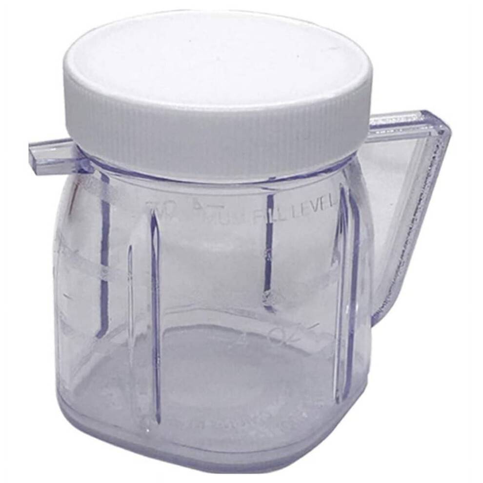 Til Oster Blender Reservedele, 4937Mini Osterizer Blender Tilbehør, Kop Mini Plastkrukker med låg (1 stk.)