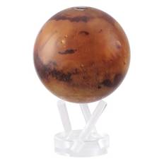 MOVA Mars Globe – 15 cm roterande planetmodell för rymddekor och astronomigåvor | Soldriven rörelse | Inga batterier eller sladdar behövs