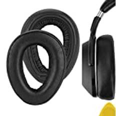 Geekria Performance Protein läder reserv öronkuddar för Sennheiser PXC 550 PXC 550-II trådlösa MB 660-serien hörlurar öronkuddar, headset öronkuddar, öronkåpor, reparationsdelar (svart/extra tjock)