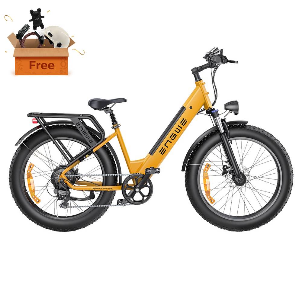 ENGWE E26 Electric Bike Step-thru 48V 16AH 250W Motor 25km/h Yellow