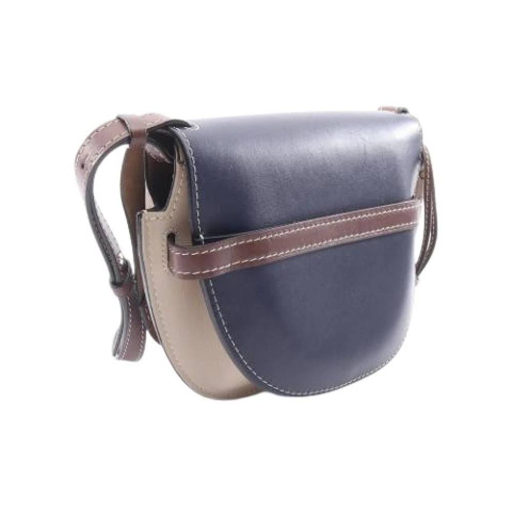 Loewe Pre-owned Pre-owned Skuldertaske - Vintage - Dame - Blå - ONE SIZE - Uld