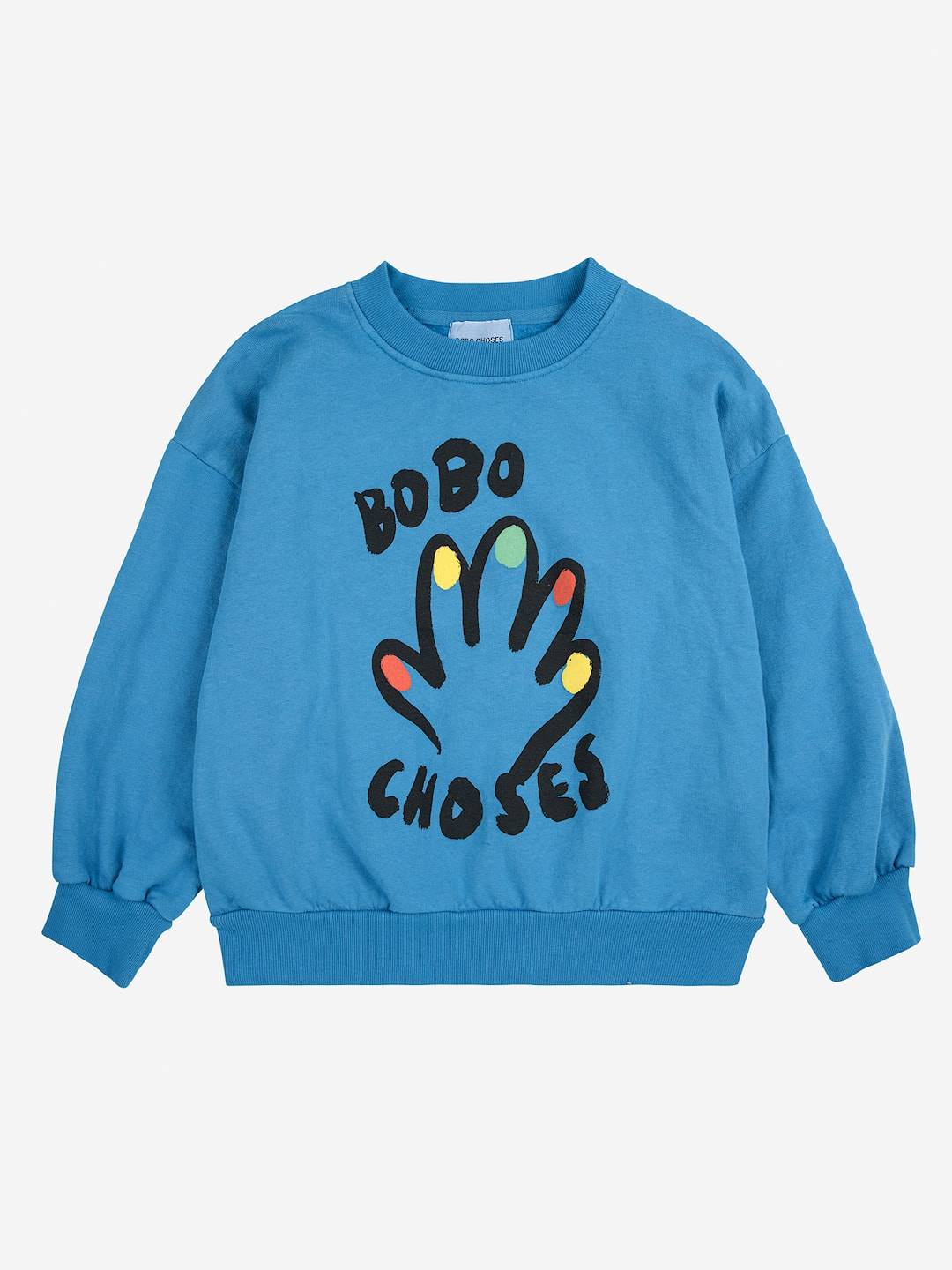 Bobo Choses High Five Sweatshirt Blue Blue 6-7 Years Blå 6-7 år Drenge
