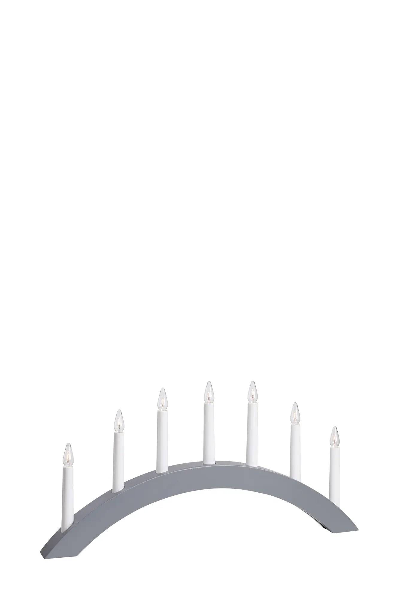 Atle Adventsljusstake Grå 7 Ljus