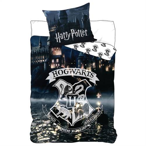 Harry Potter sängkläder - Hogwarts - Vändbart bäddset - 100% bomulls bäddlinne
