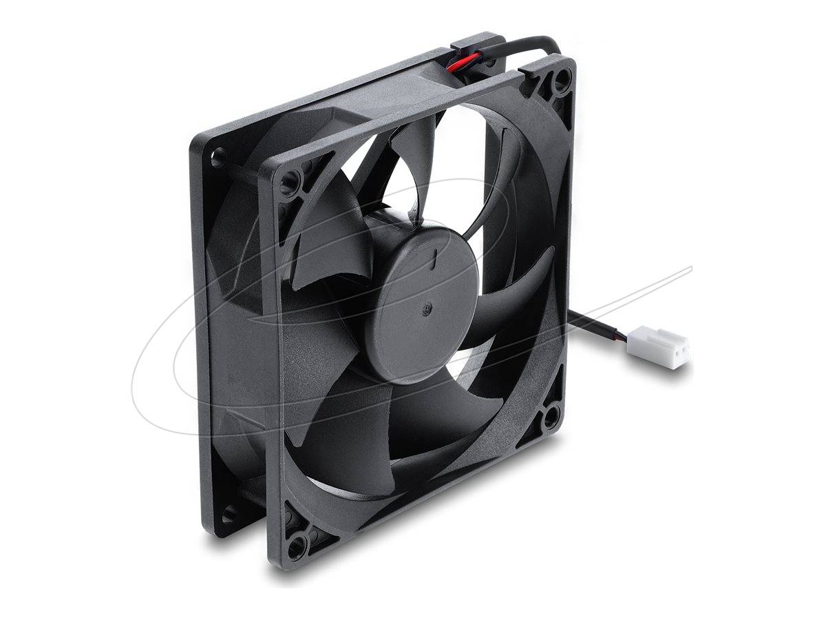 Delock Fan 1-pack Sort 92 mm --> På fjernlager, levevering hos dig 07-09-2026