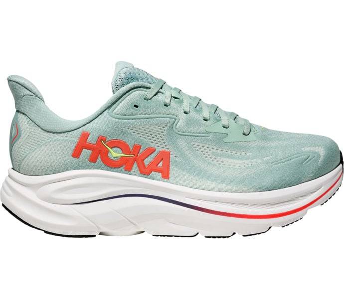 Clifton 10 M löparskor, SAGE / NEON FLAME, Herr, 7.5