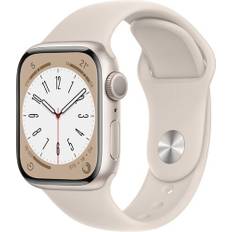 Apple Watch Series 8 Aluminium 41 mm (2022) | GPS | Polar Star | Sportsrem Polar Star M/L