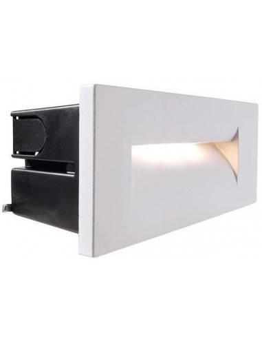 Yvette III A væglampe til indbygning 25 x 8,7 cm 10W LED - Hvid